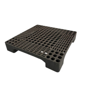 PALLET LÓT SÀN 4 CHÂN GÙ MẶT LƯỚI - TÁI SINH ĐEN